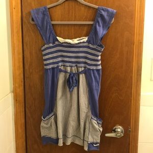 Blue and White Superdry Tank Top